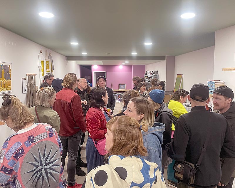 Christian Aid, Lower Marsh, London. 3 colour screenprint across 19 hardbacked books fore edges [35-41 Lower Marsh, London SE1 7RL] 35cm x 22cm x 12cm