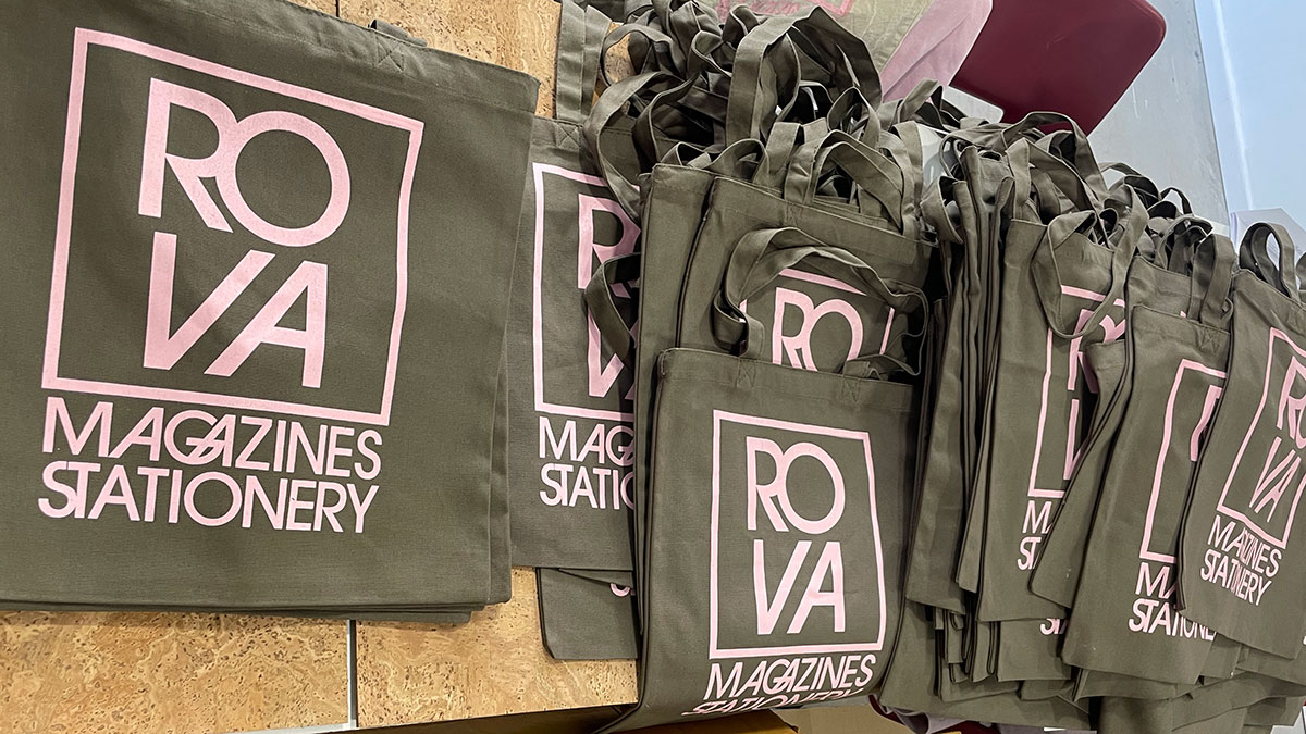 Rova Editons tote bags